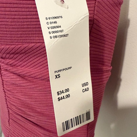 Urban Outfitters Ribbed Knot Front Crop Top in Pink - Picture 3 of 4